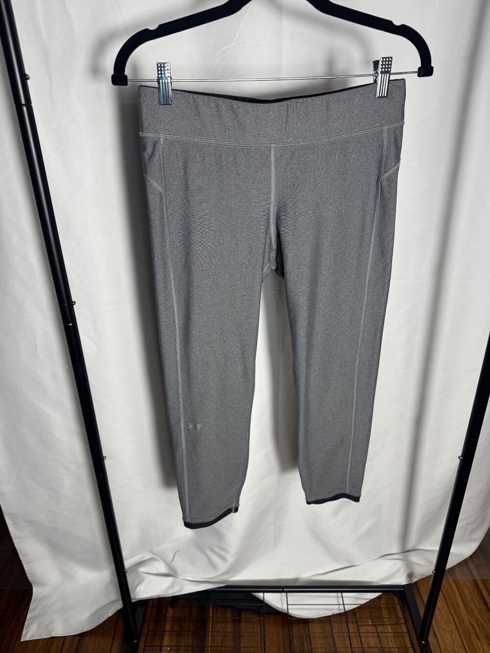 Under Armour Women's HeatGear Compression Leggings Size LG Gray